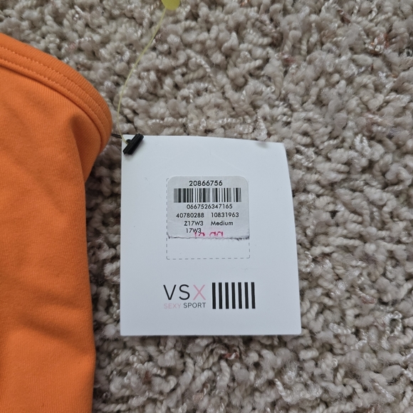 Women's Victoria's Secrey VSX Vibrant Orange Tank Camisole Top - Medium - Picture 7 of 8